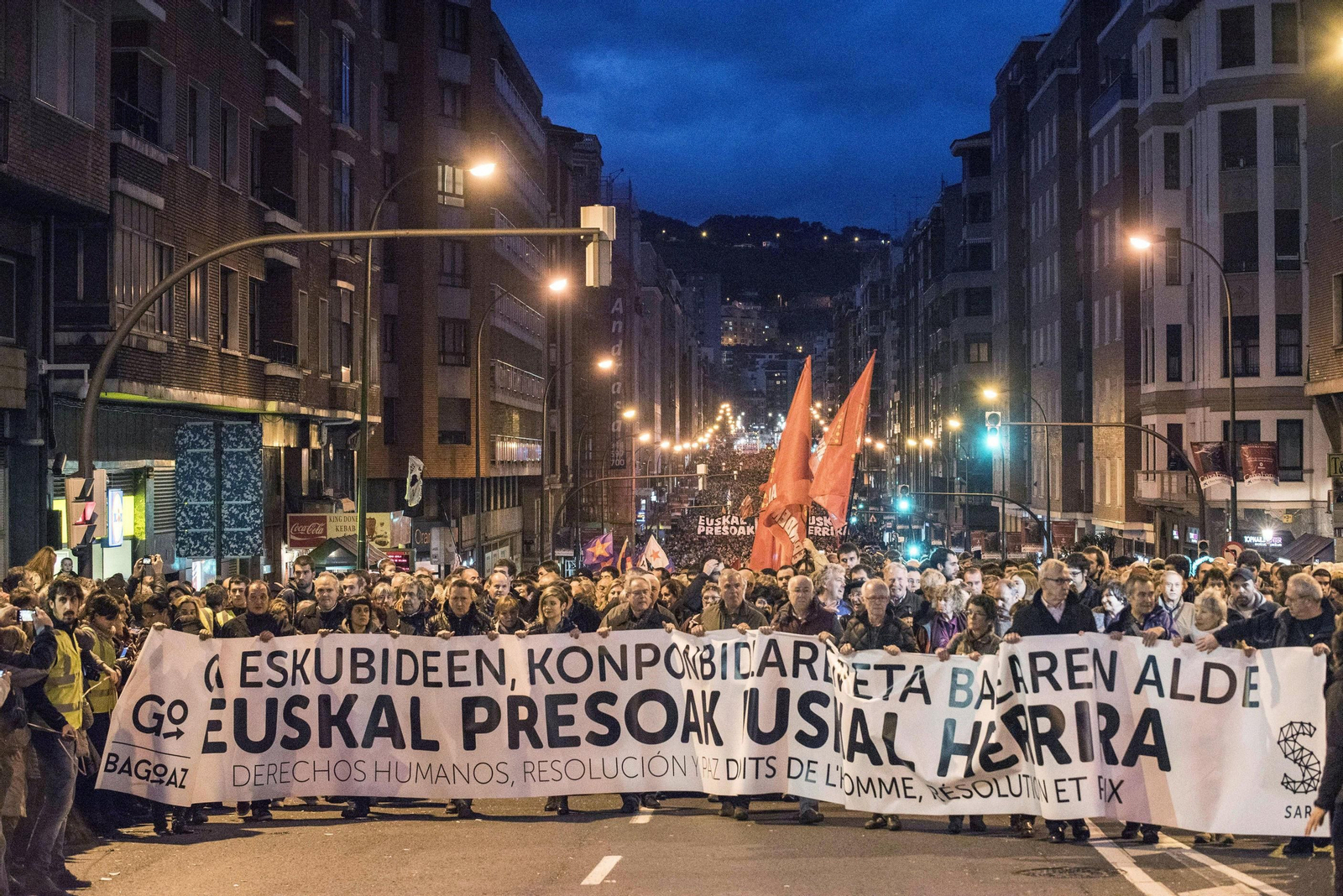 Una manifestación para el acercamiento de los presos de ETA.
