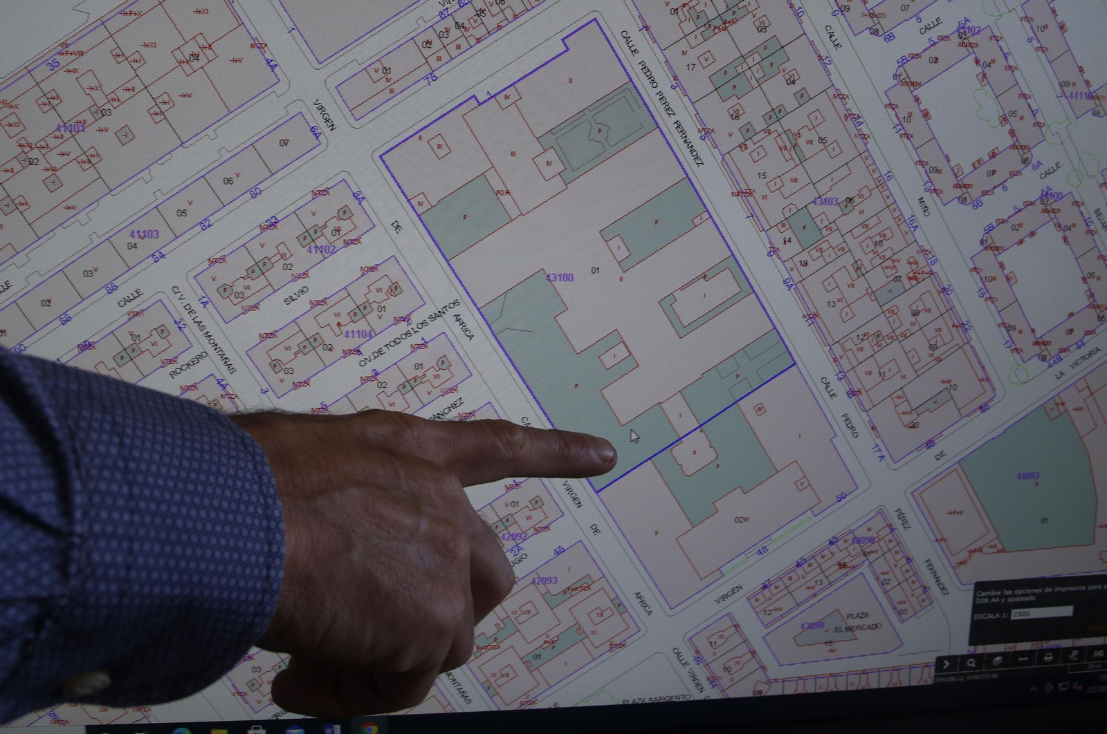 Plano del edificio donde se encuentran el IES Politécnico y la Escuela Superior Politécnica.