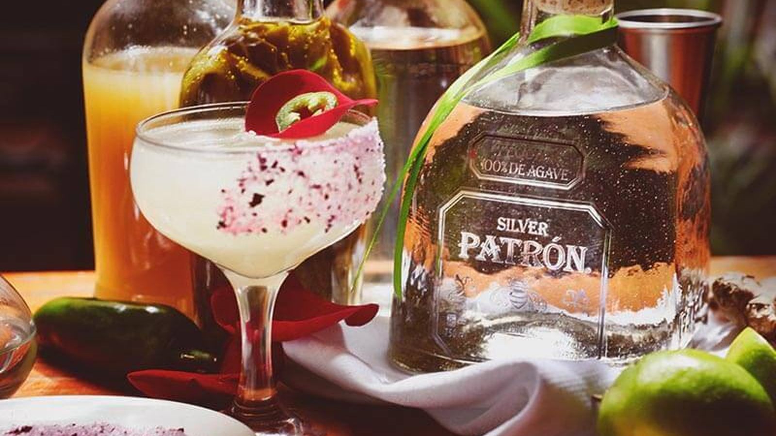 Margarita con tequila Patrón