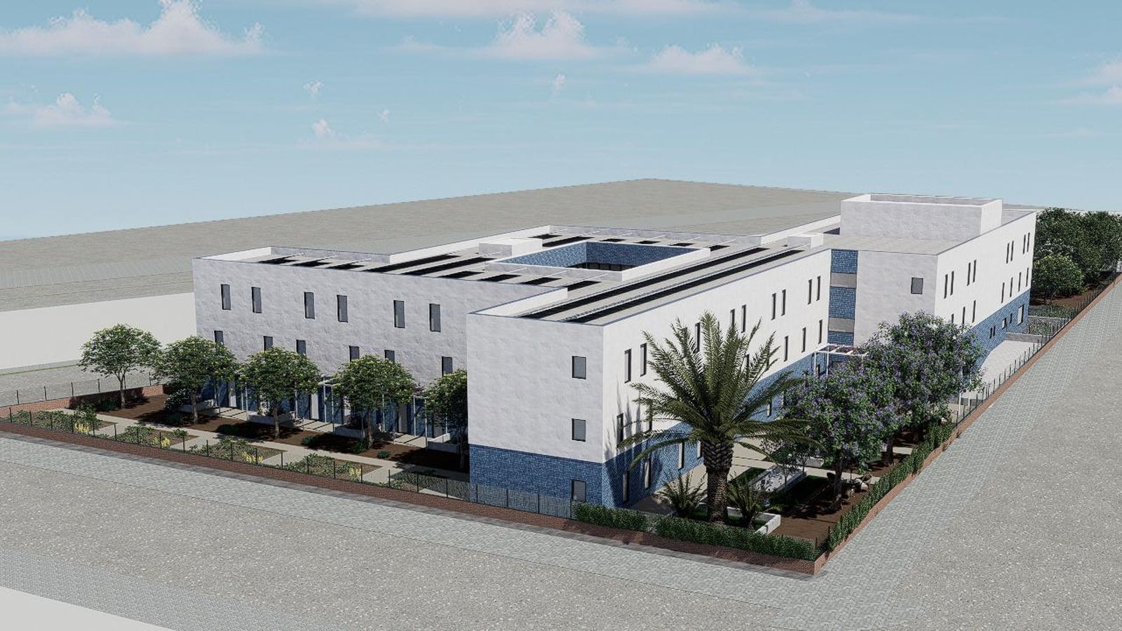 Plano de la residencia de mayores futura.