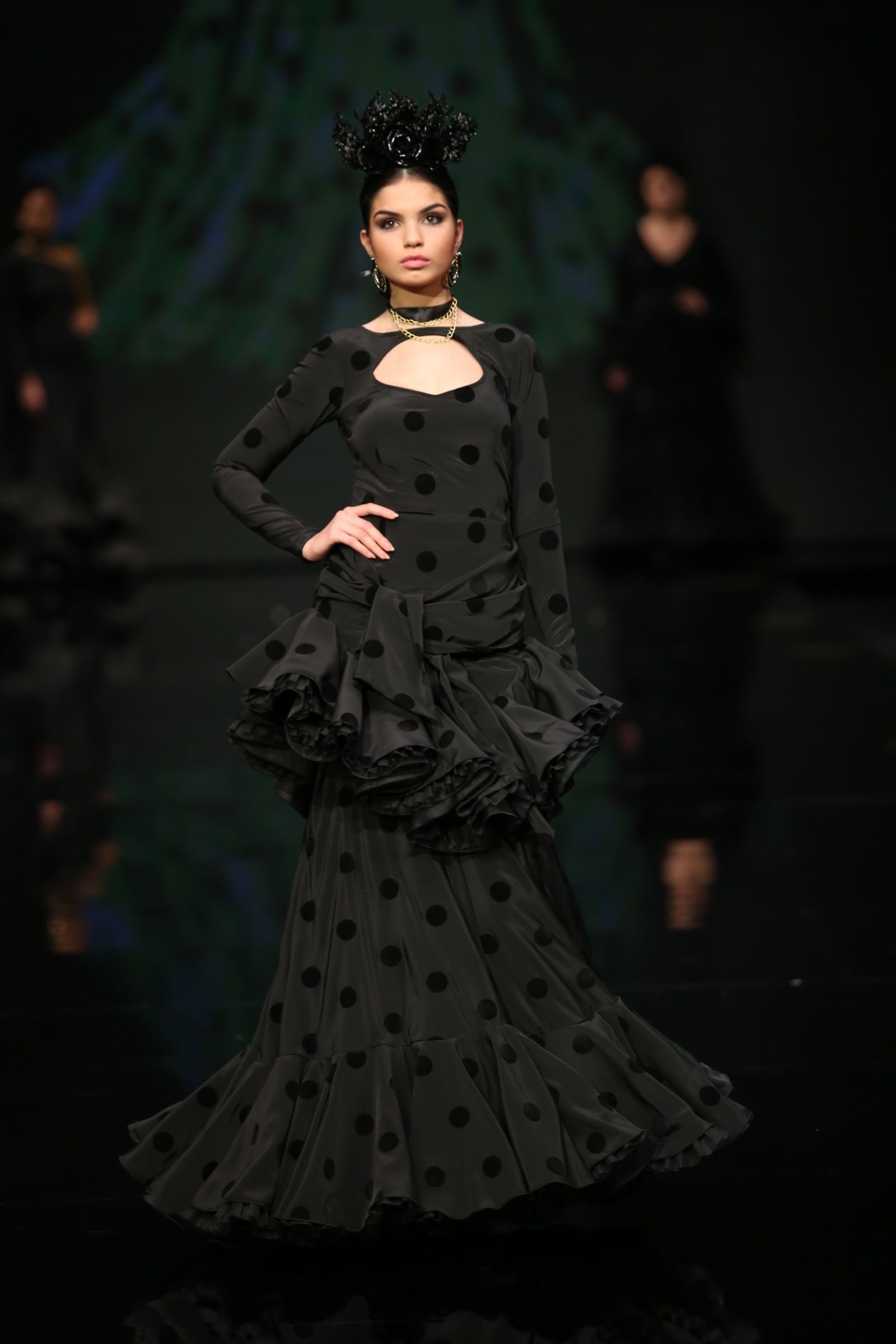 El traje de flamenca negro de 2019, sinónimo de elegancia