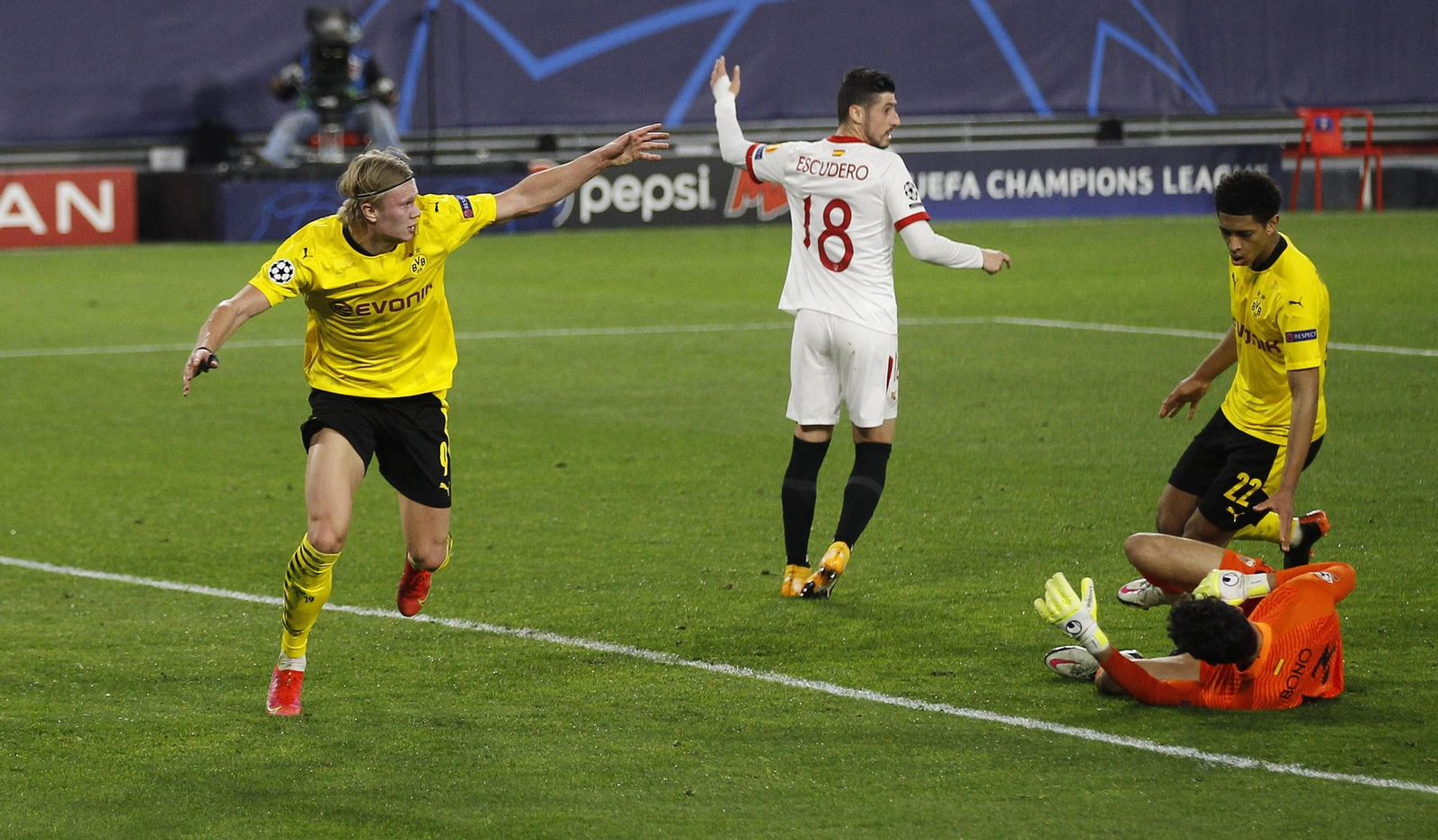 Las imágenes del Sevilla-Borussia Dortmund de Champions