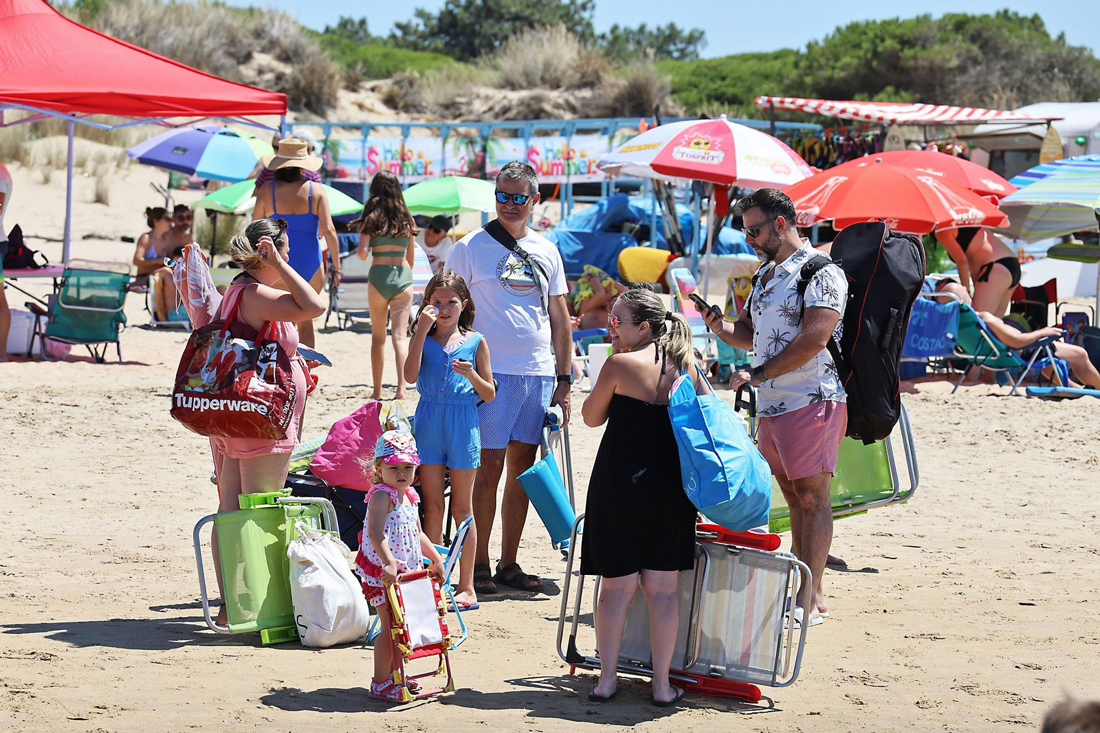 Las imágenes del domingo de playa en Huelva