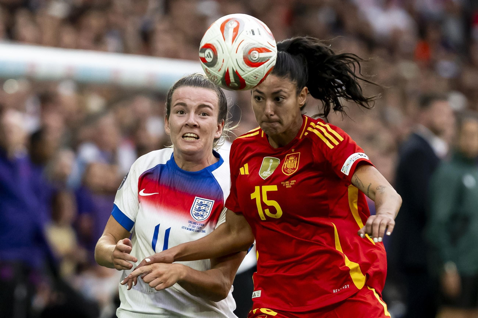 Las mejores imágenes de la final España - Inglaterra de la Eurocopa femenina