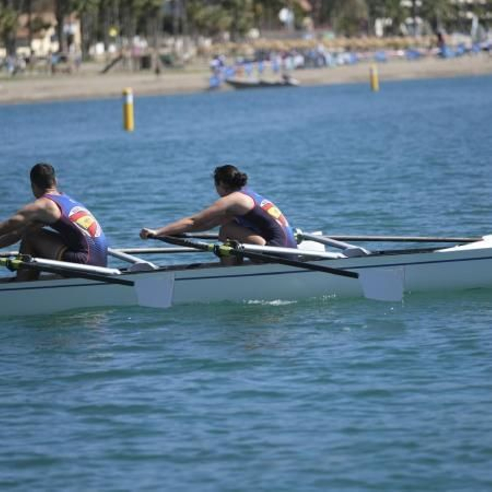 Espectáculo en el I Open Costa del Sol Beach Sprint celebrado en Málaga