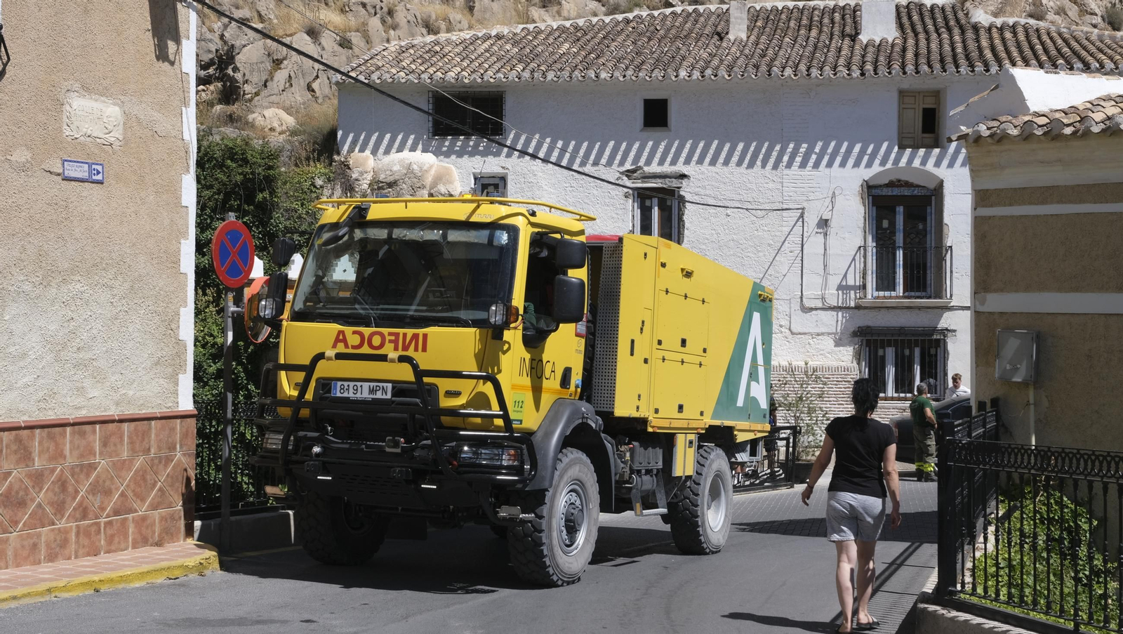 Imágenes del incendio de Vélez Blanco
