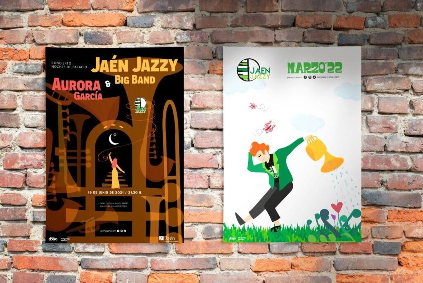 Los carteles dan voz a las actividades de la asociación musical Jaén Jazzy. Los carteles dan voz a las actividades de la asociación musical Jaén Jazzy.