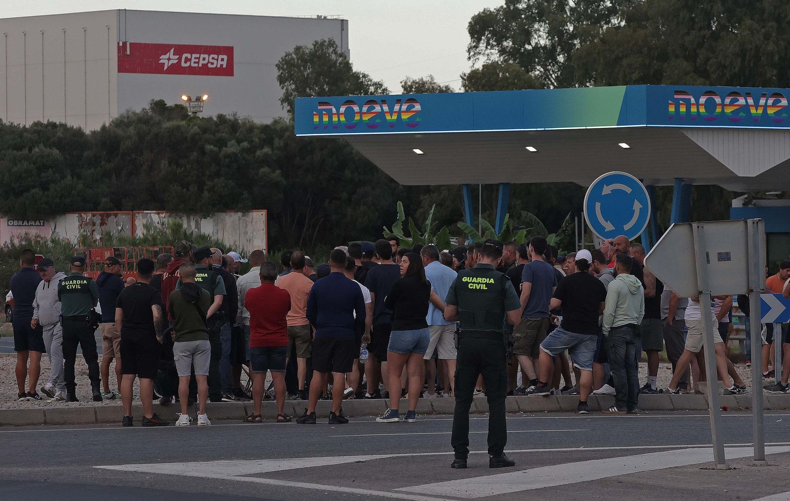 Fotos de la jornada del miércoles de la huelga del metal en el Campo de Gibraltar