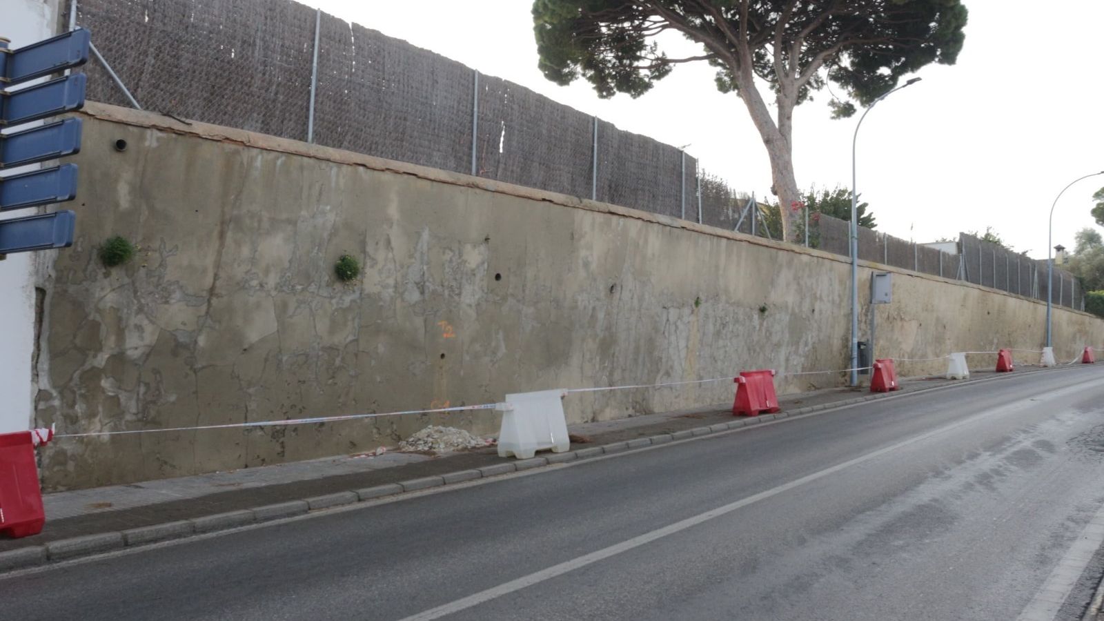 Imagen donde se puede apreciar la situación del muro.