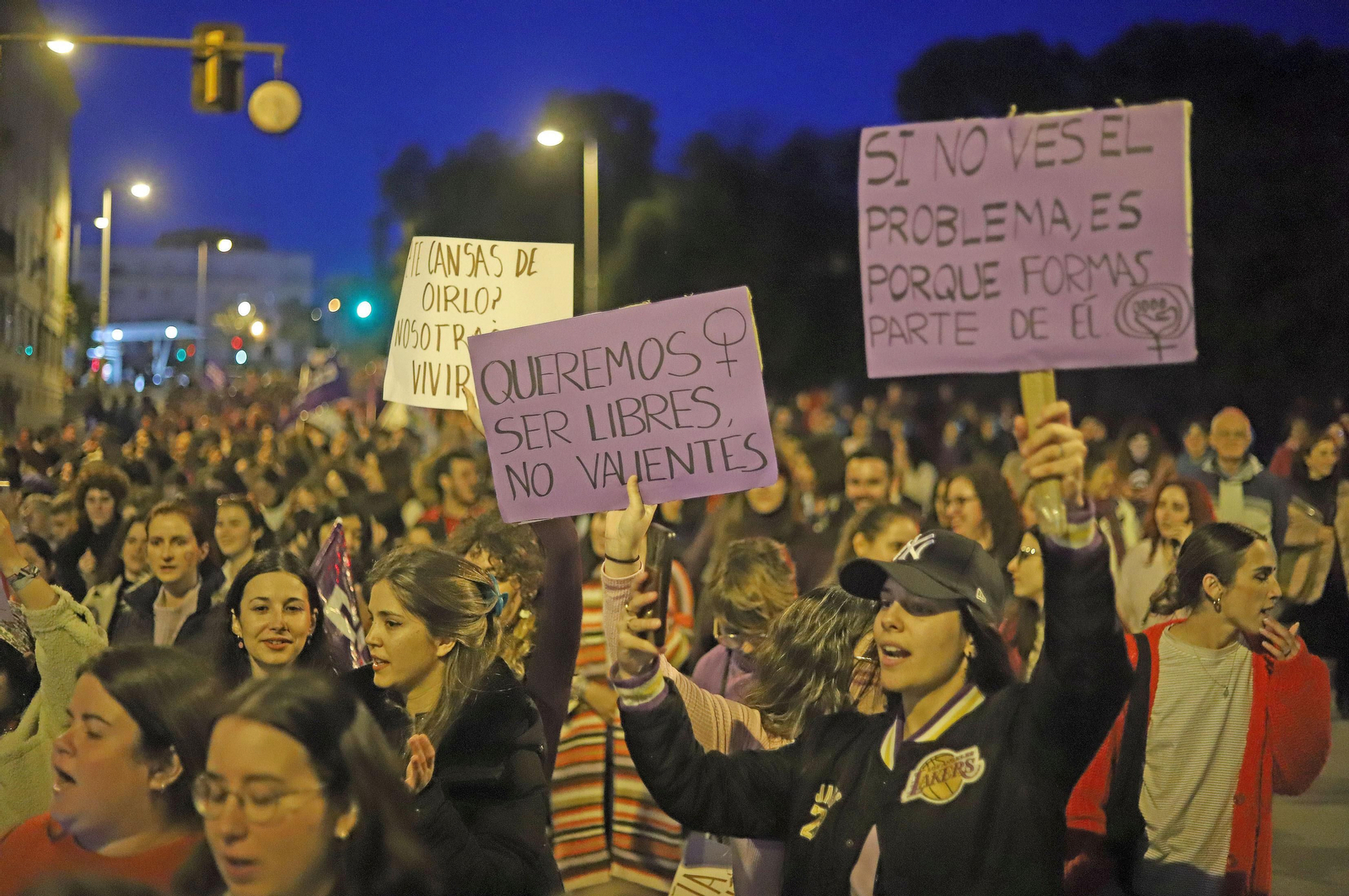 Imágenes de la manifestación del 8 de marzo, Día Internacional de la Mujer