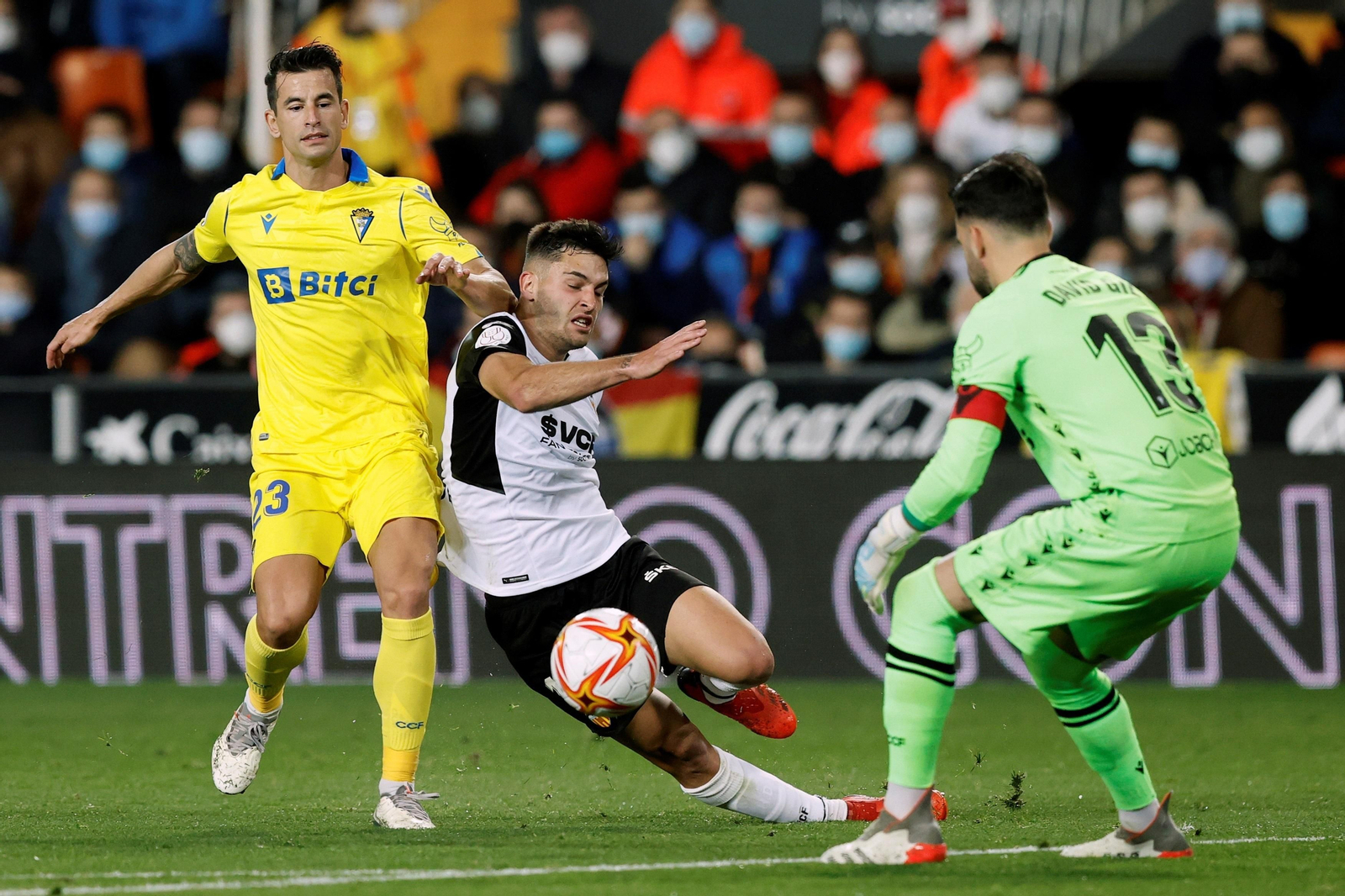 Partido de Copa del Rey entre Valencia CF y Cádiz CF