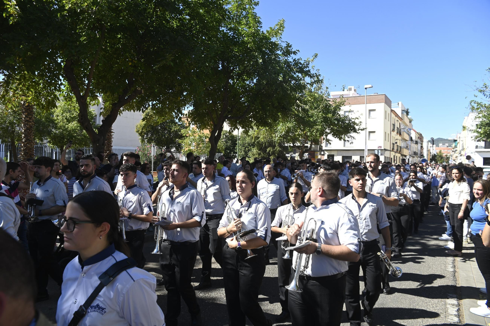 La cofradía de la Oración en el Huerto de Cabra, en el Vía Crucis Magno de Córdoba
