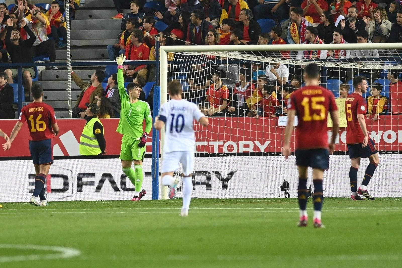 El España-Noruega de Málaga, en fotos