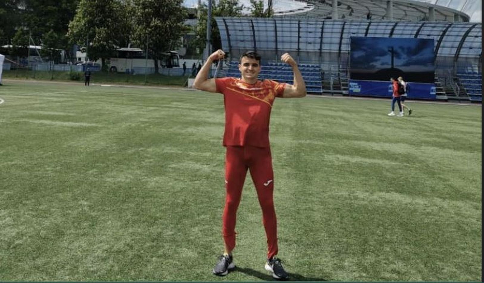 El algecireño Pablo Montalvo, con la indumentaria de la selección