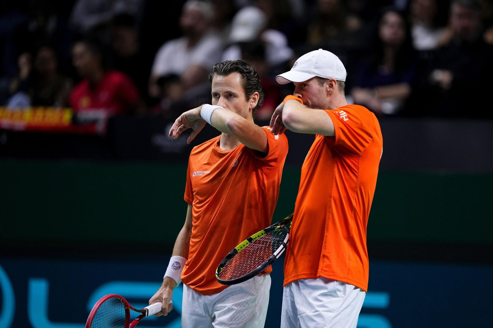 Las fotos de la derrota de España en el dobles ante Países Bajos