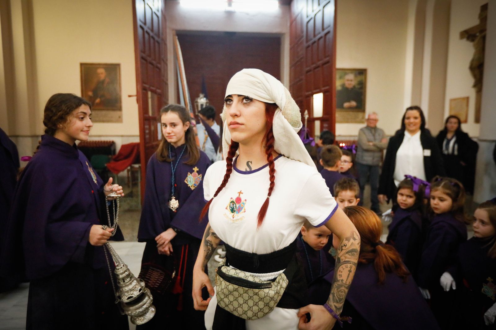 La procesión del Encuentro, en imágenes