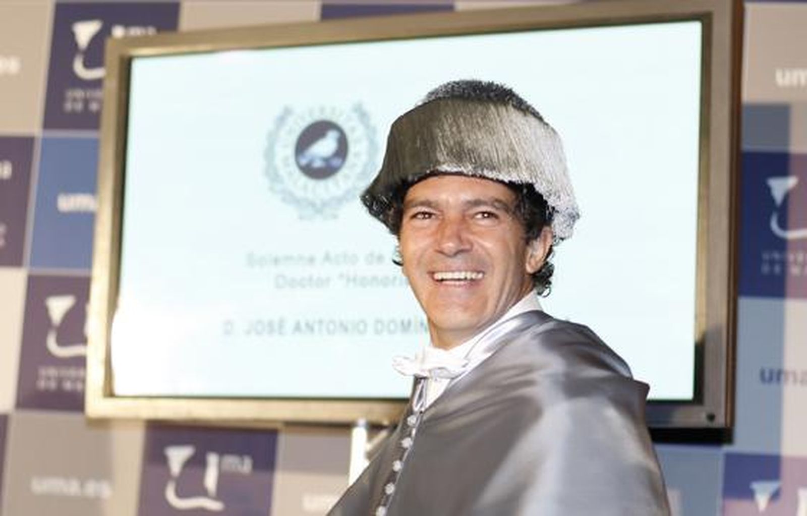 Acto de investidura de Antonio Banderas como doctor honoris causa por la UMA.

Foto: Sergio Camacho