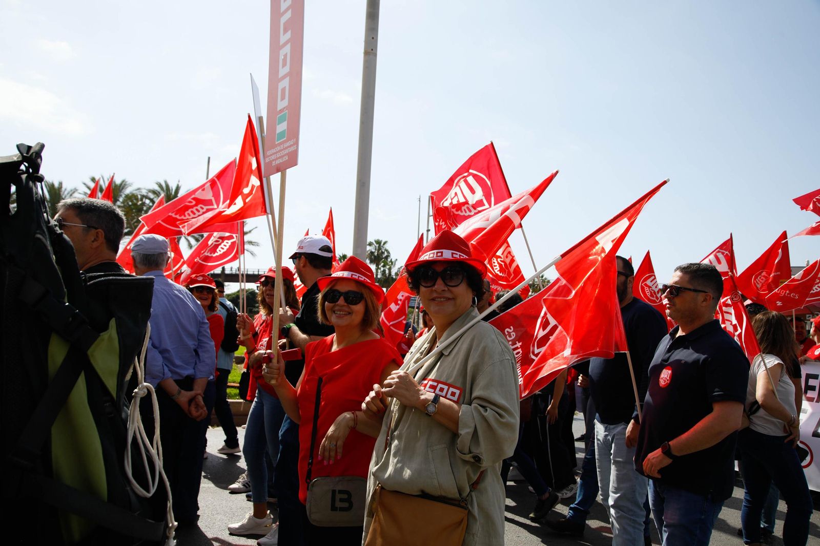 Las imágenes de la manifestaciones del 1 mayo en Almería, Día del Trabajador
