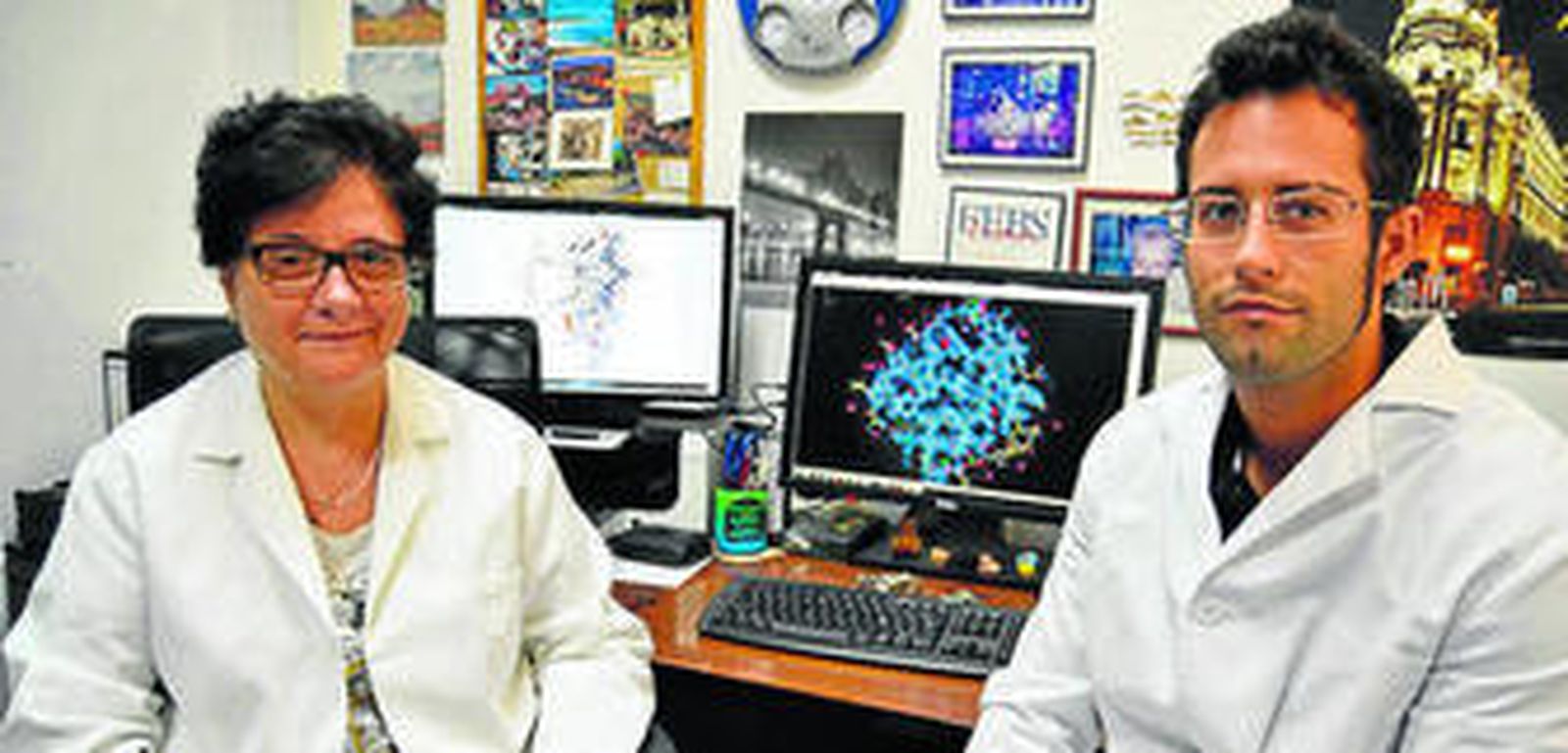 Ana Cámara y Julio Bacarizo, investigadores UAL.