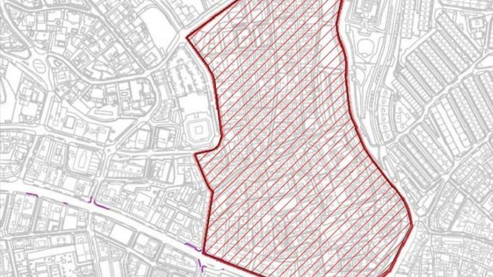 El mapa de la Zona de Bajas Emisiones de Marbella. El mapa de la Zona de Bajas Emisiones de Marbella.