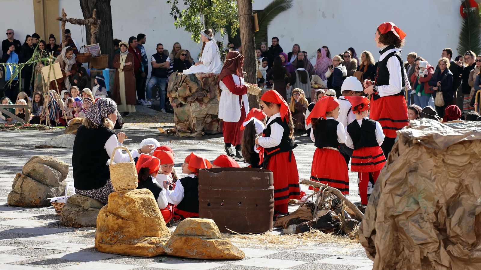 Imágenes del Belén Viviente de la plaza San Lucas en Jerez