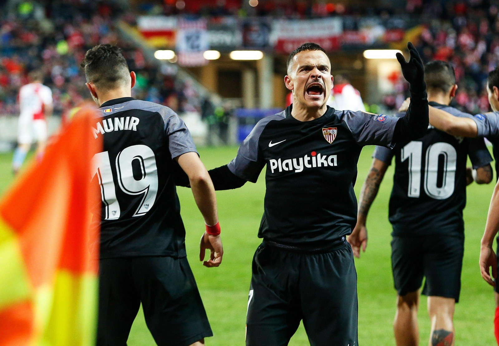 Las imágenes del Slavia de Praga-Sevilla FC