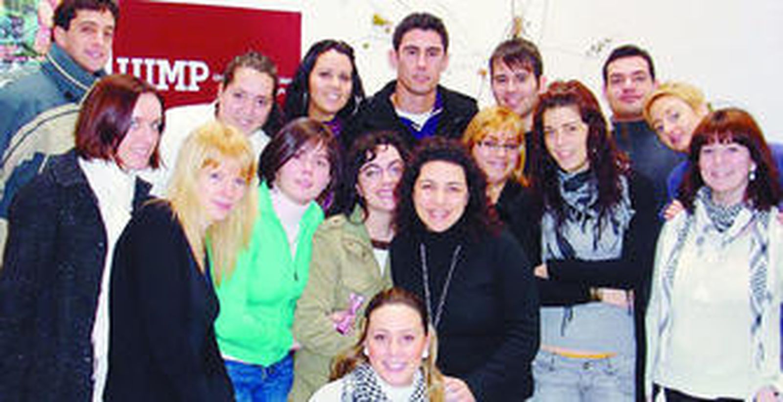 Un grupo de alumnos inscritos en los cursos de inmersión en lengua inglesa que imparte la UIMP en Sevilla.