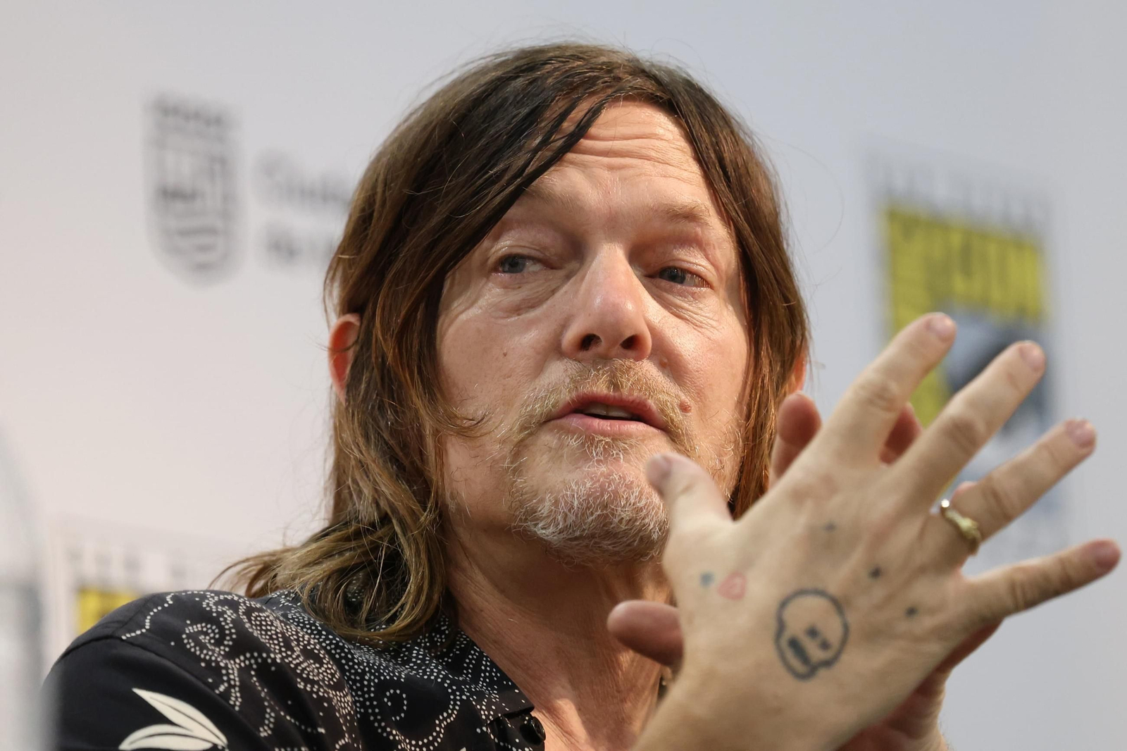 Norman Reedus en la rueda de prensa de la San Diego Comic-Con de Málaga.