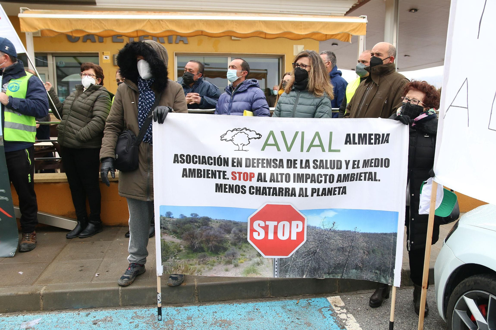 Fotogalería de la tractorada del Almanzora contra línea de 400 Kv que atraviesa las Estancias