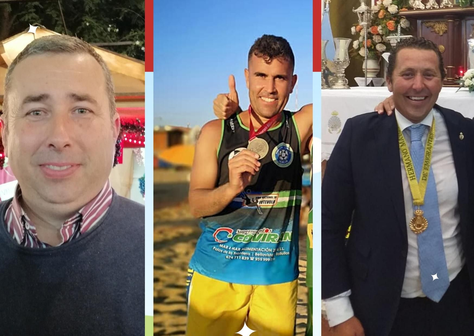 Ángel Salazar, David Cordón y José Antonio Ortiz (‘Nono’).