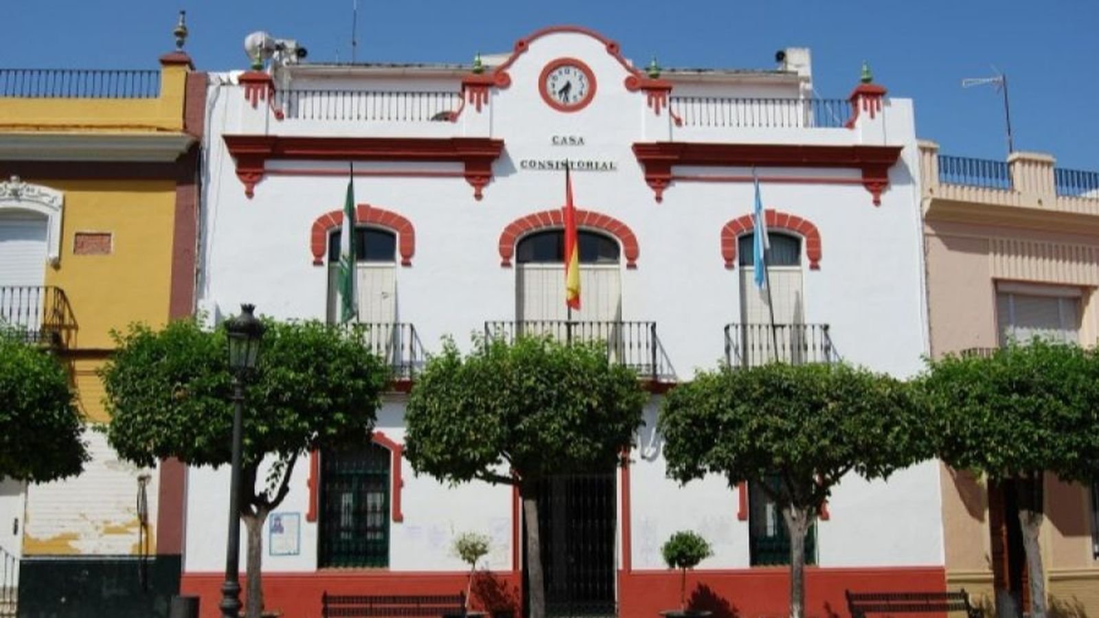 El Ayuntamiento de La Algaba, la localidad donde ocurrieron estos hechos el 31 de diciembre de 2021.