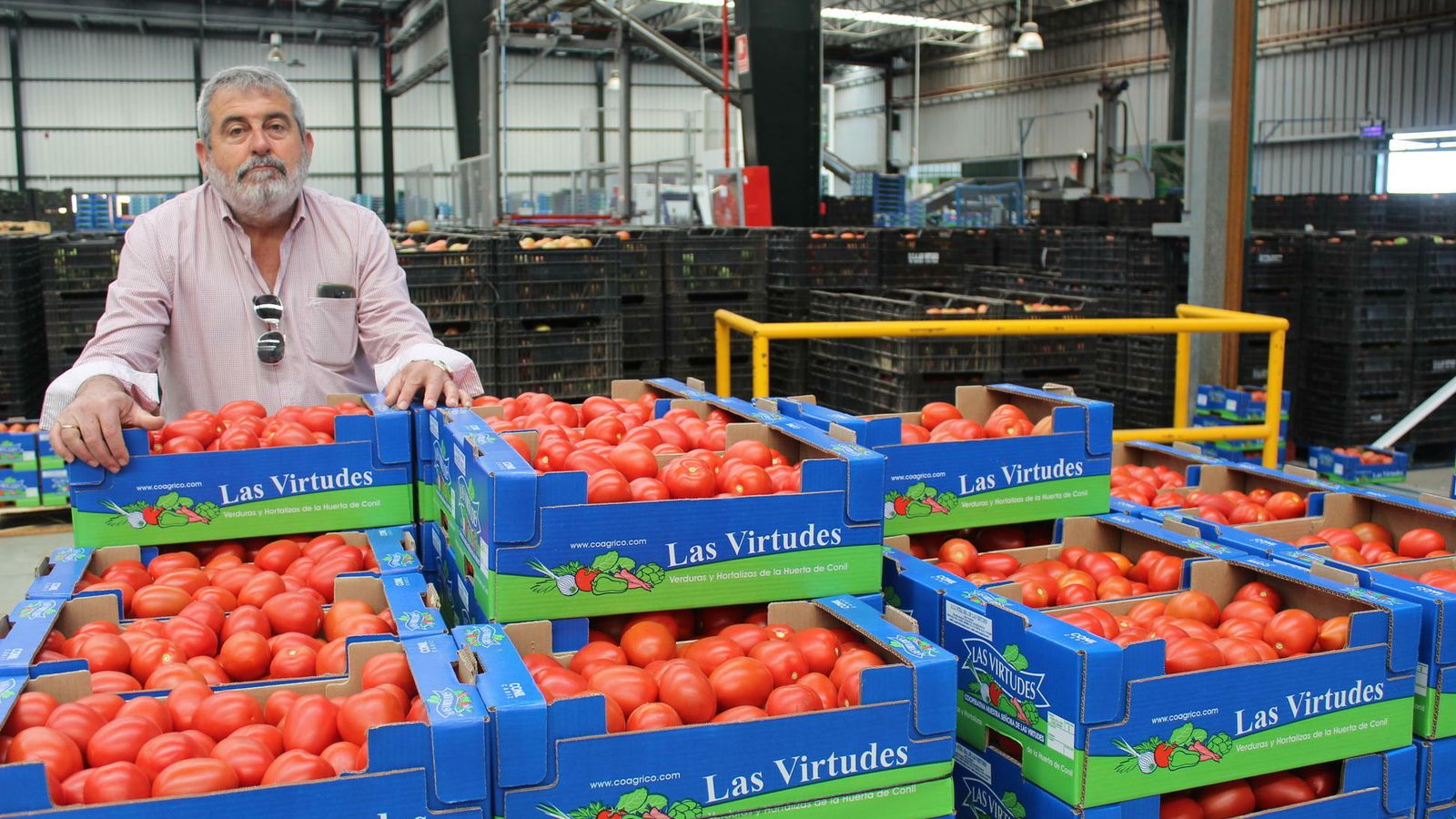Bartolo Ramírez en la cooperativa.