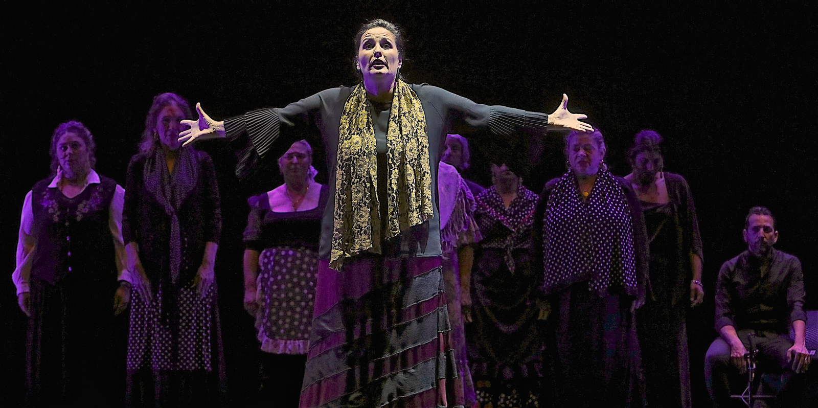 La bailaora María del Mar Moreno en un momento de su actuación en el Sadler's Wells