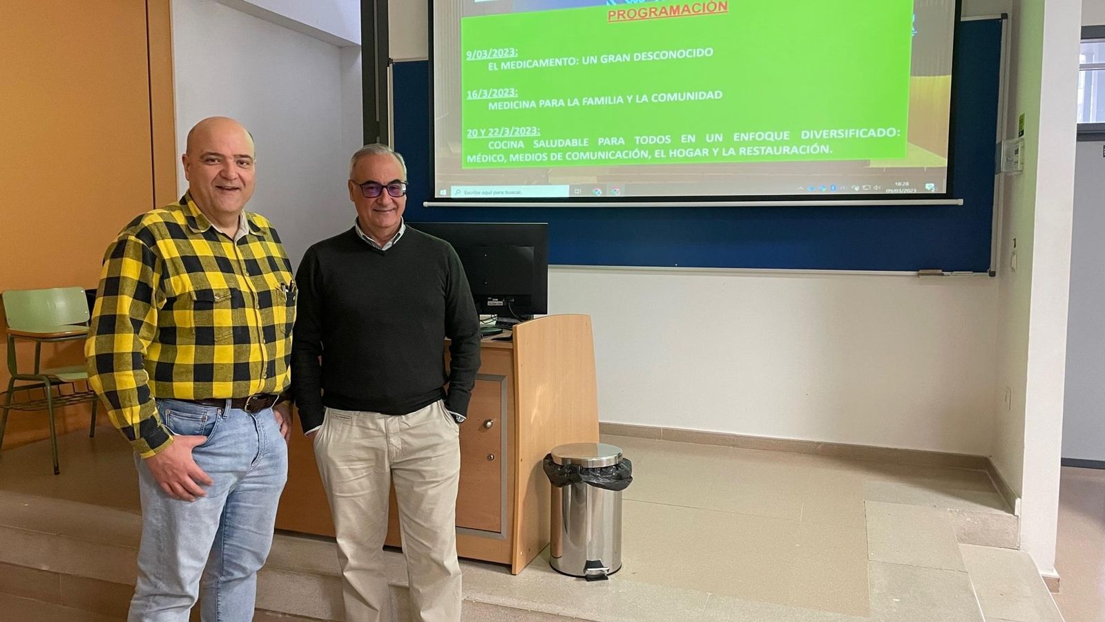 Manuel Mª Ortega Marlasca y Antonio García Bonilla.