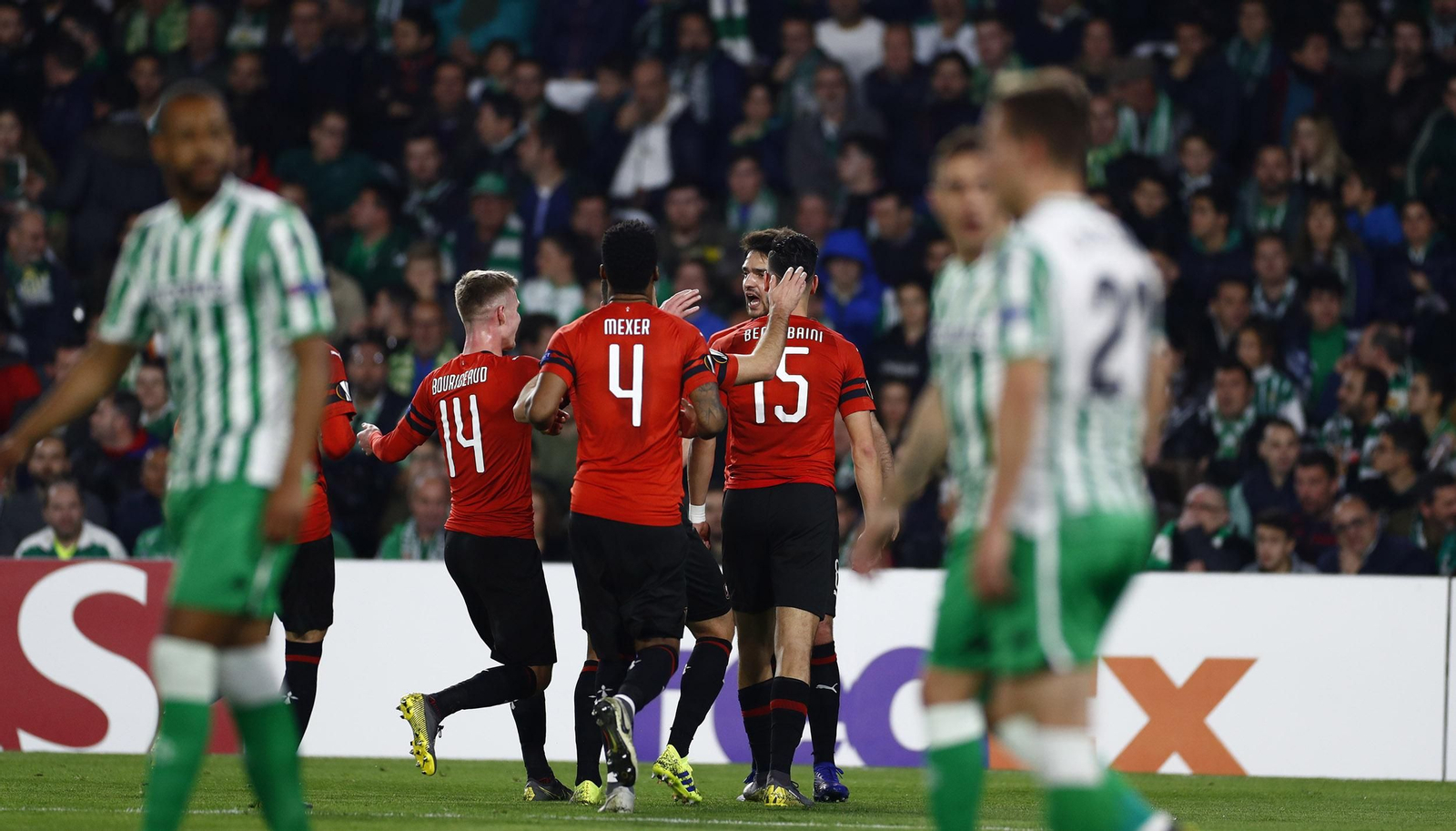 Las imágenes del Betis-Rennes