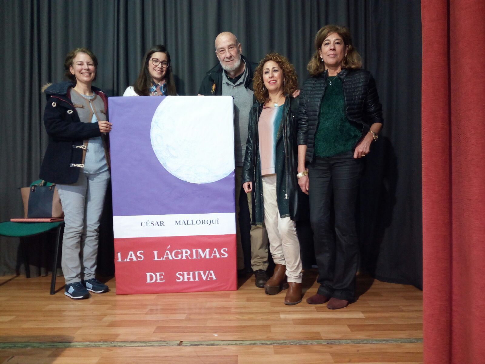 César Mallorquí, en el IES Antonio de la Torre