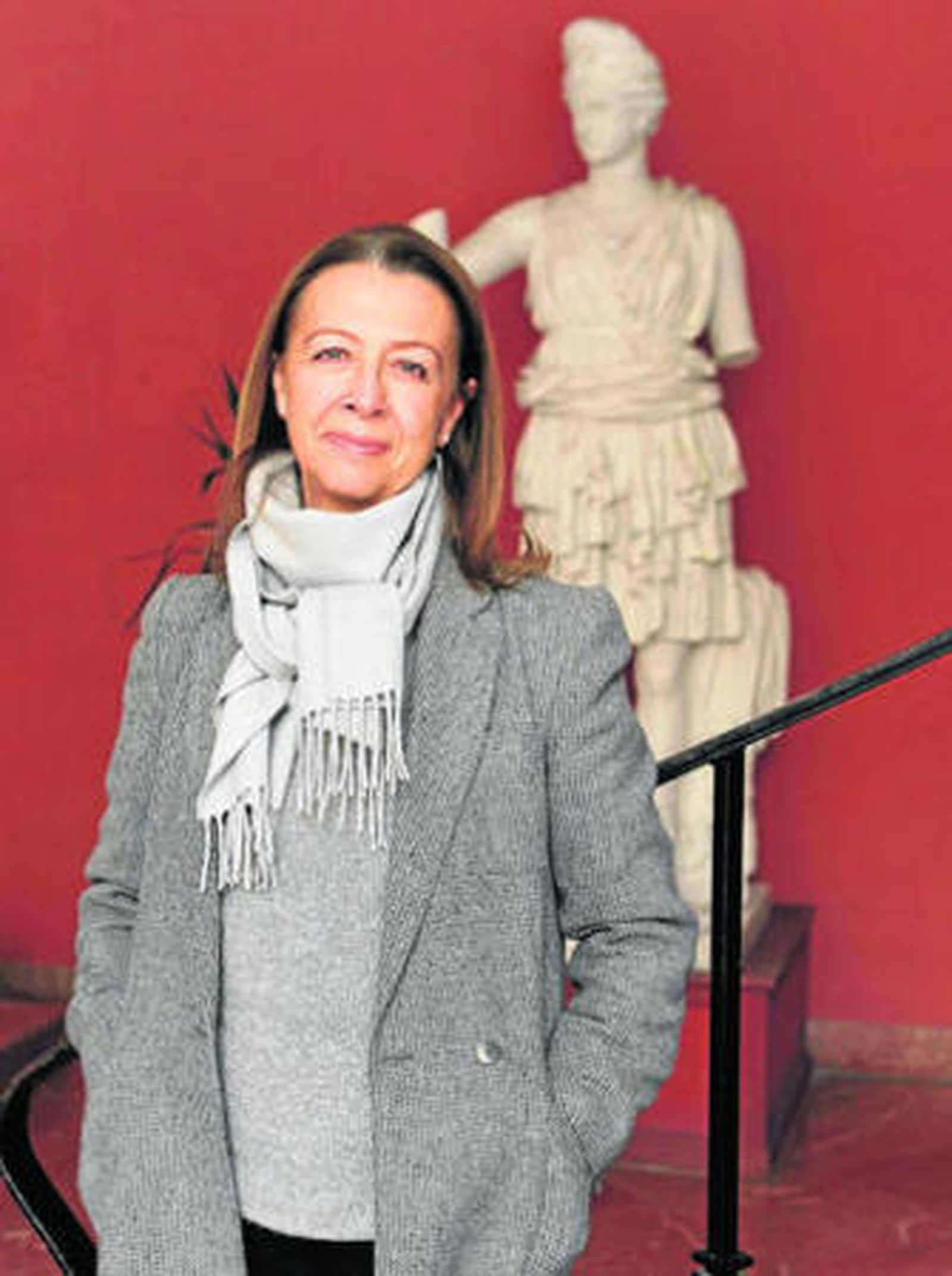 María Fernanda Morón de Castro, durante un momento de la entrevista, en la Facultad de Bellas Artes