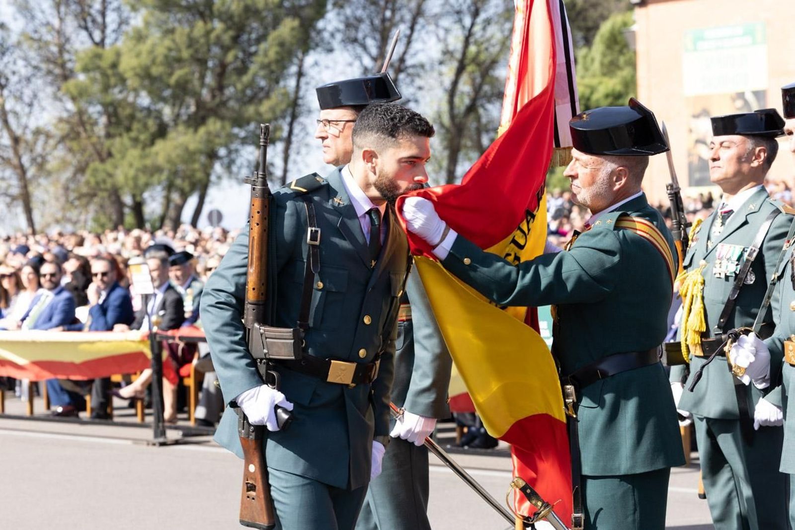 Acto de jura de bandera de la 130ª promoción de guardias civiles de la Academia de Baeza