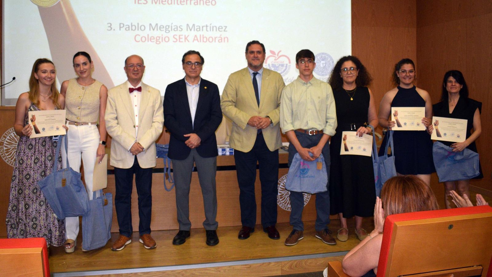 Los ganadores de la Olimpiada de Matemáticas.
