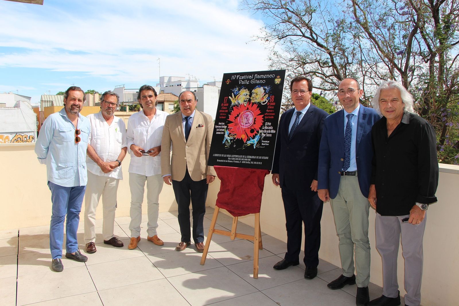 Presentación del cartel del festival flamenco solidario Valle Gitano.