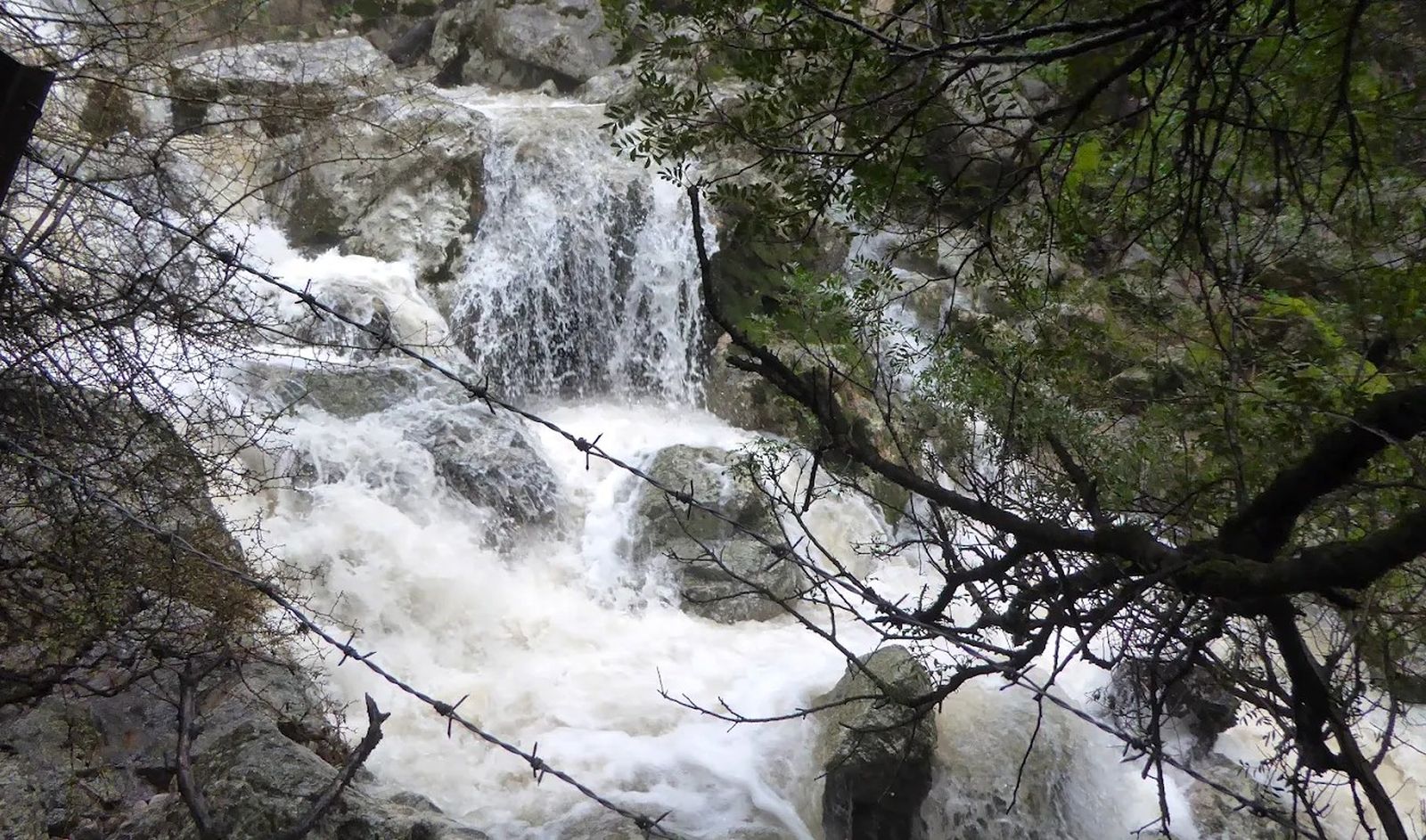 Uno de los tramos de las Chorreras del Pajaruco