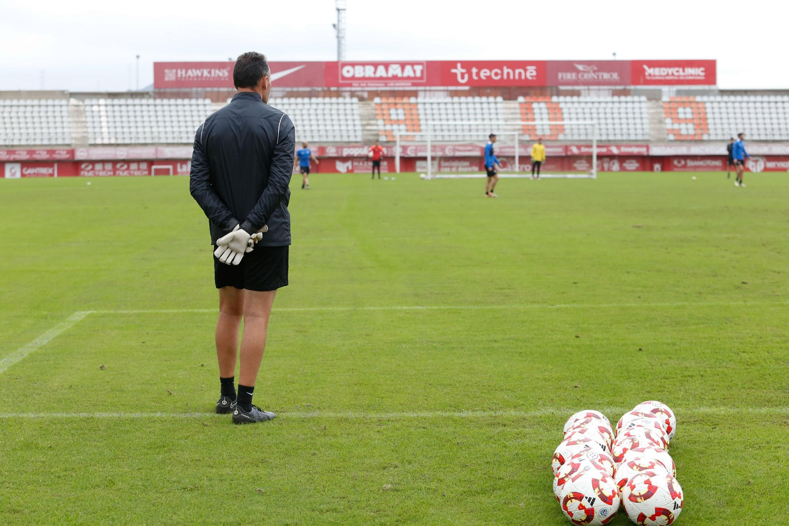 El entrenamiento del Algeciras CF antes de la visita al Recreativo de Huelva