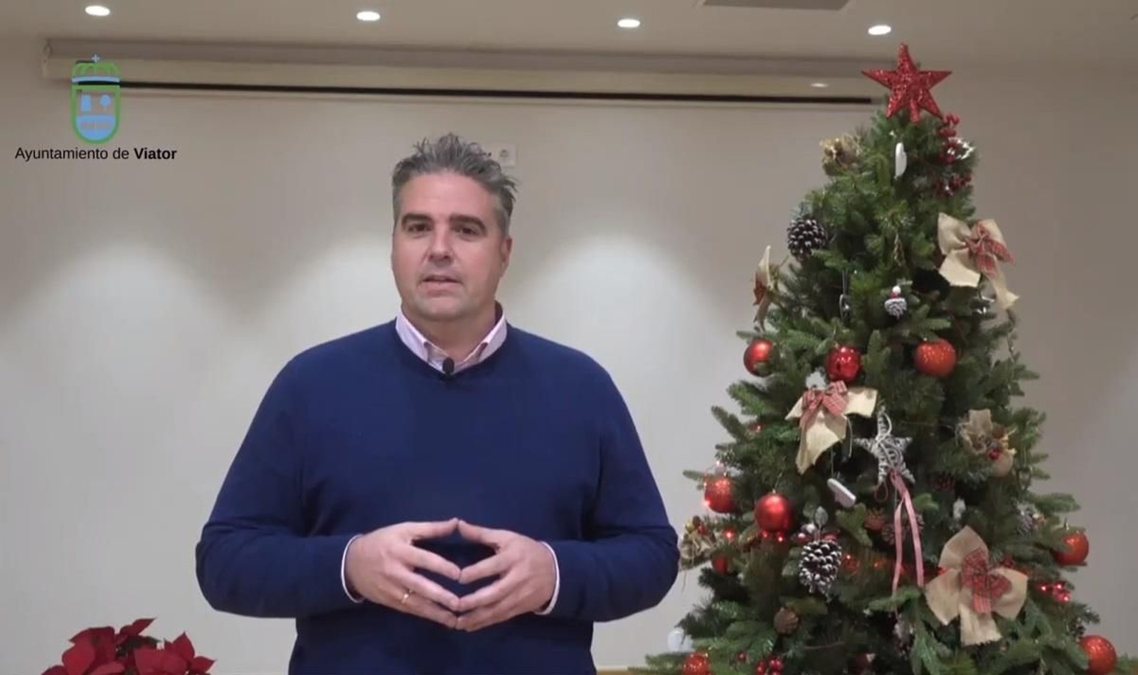 El alcalde de Viator, Manuel Flores ya ha felicitado la Navidad a sus vecinos.