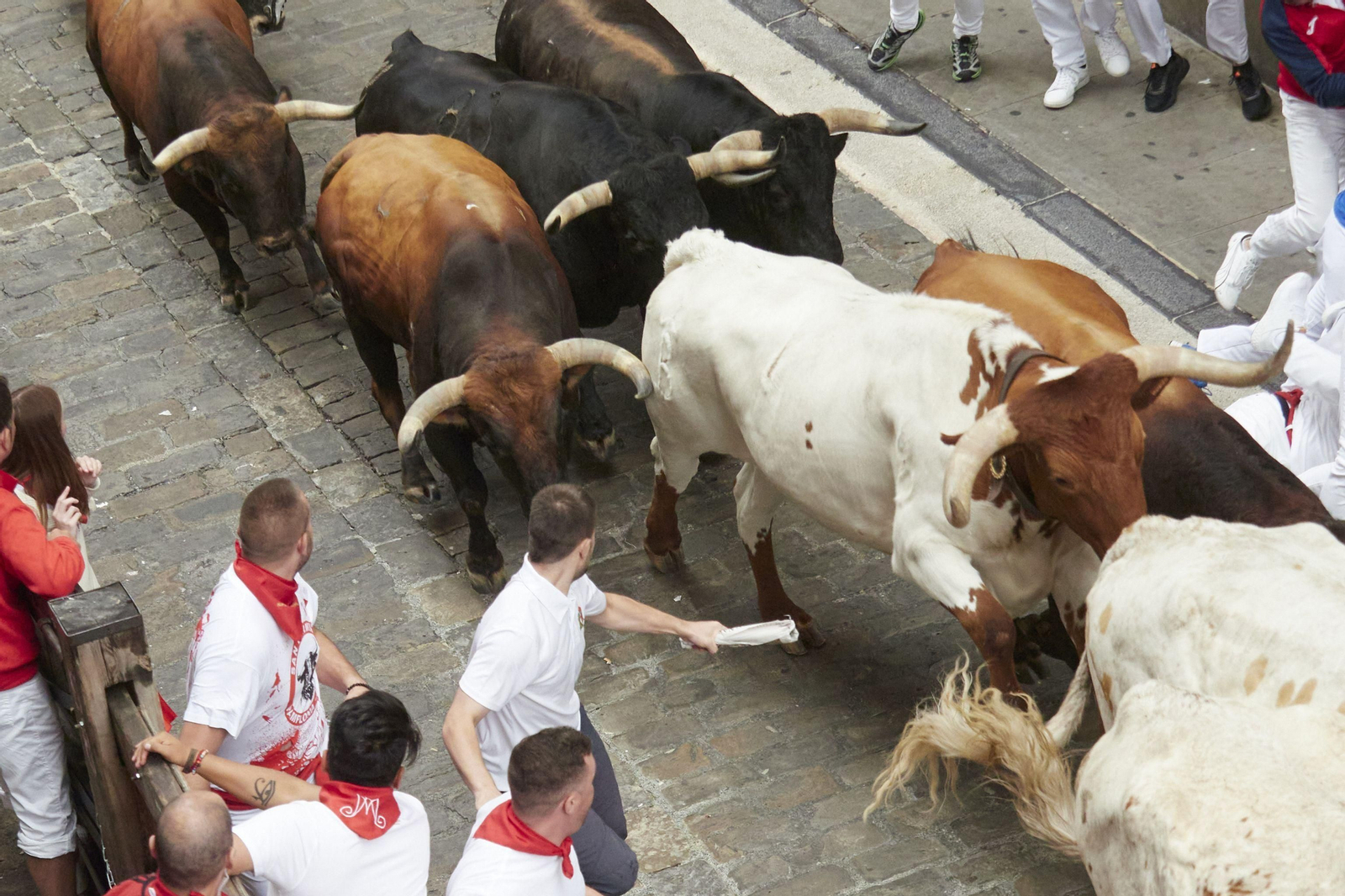 El primer encierro de San Fermín en imágenes