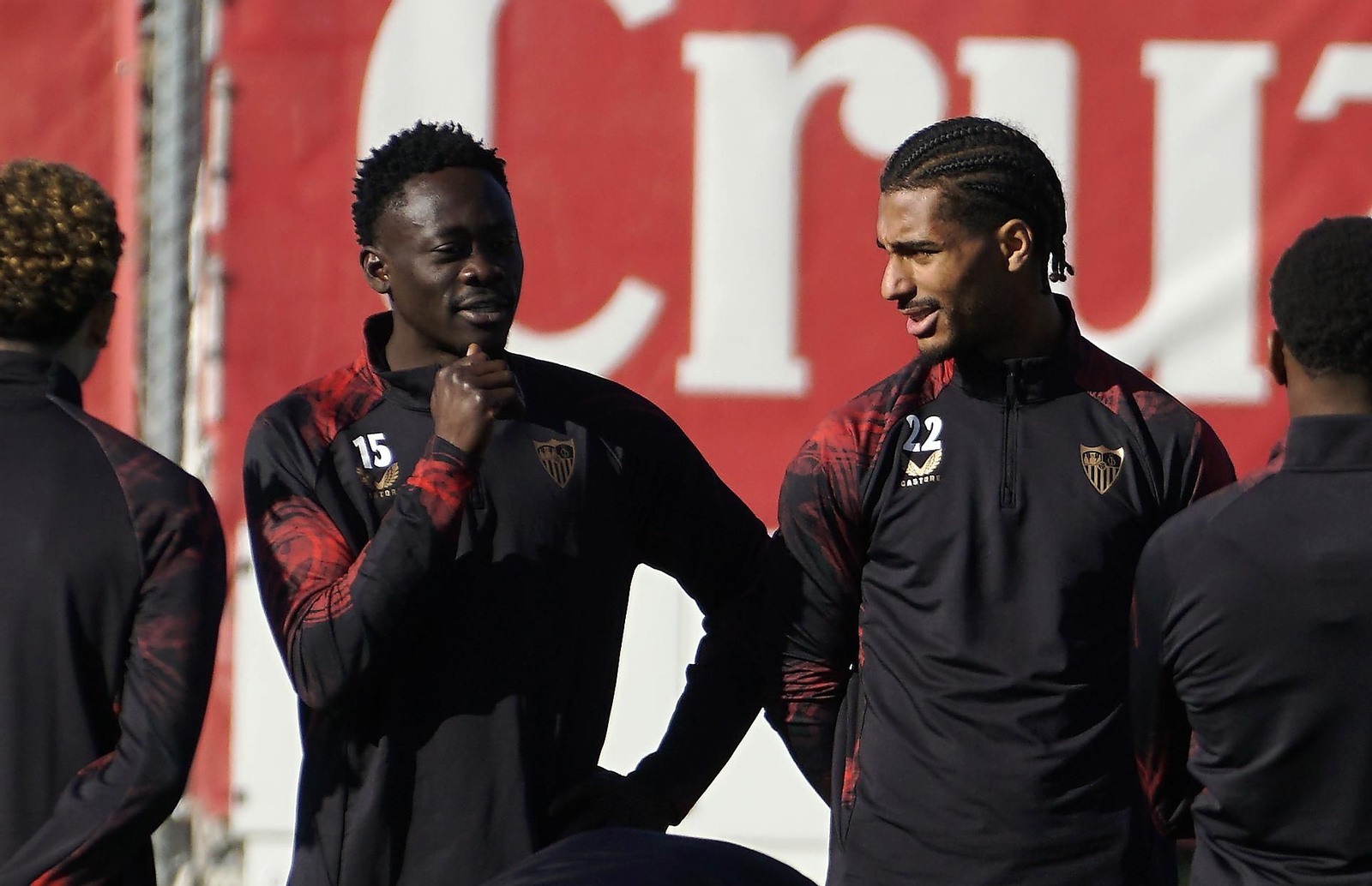 Las imágenes del primer entrenamiento de Akor con el Sevilla FC