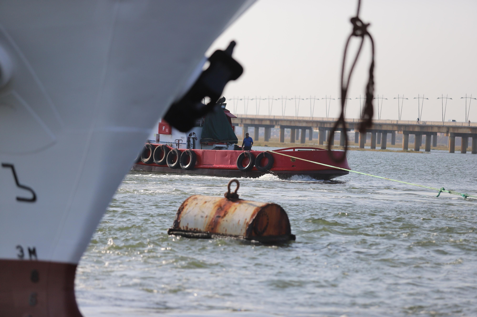 Imágenes de la botadura del barco Al Amir Moulay Abdallah en los astilleros de Huelva