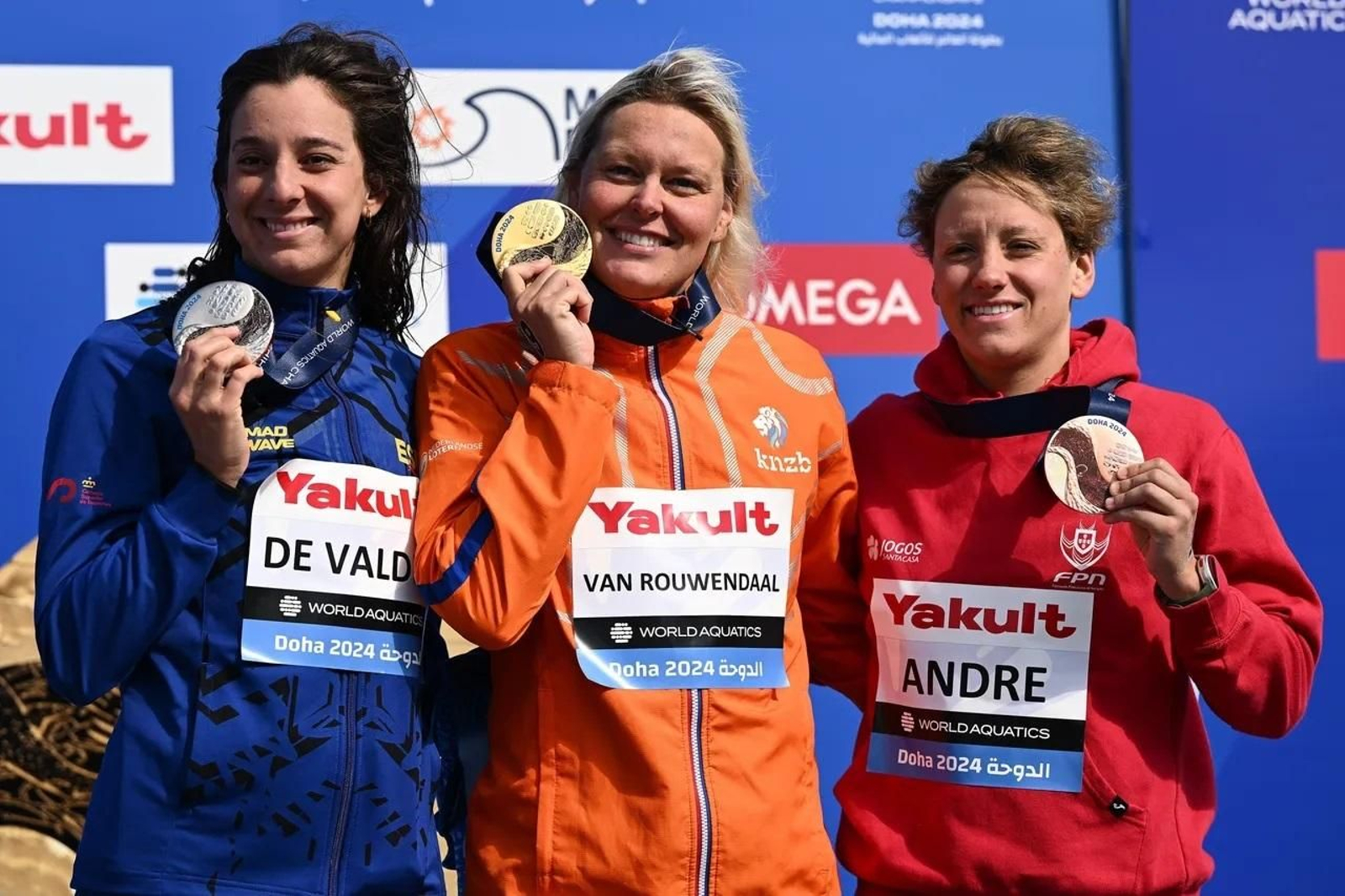 María de Valdés, la plata mundial en aguas abiertas en fotos