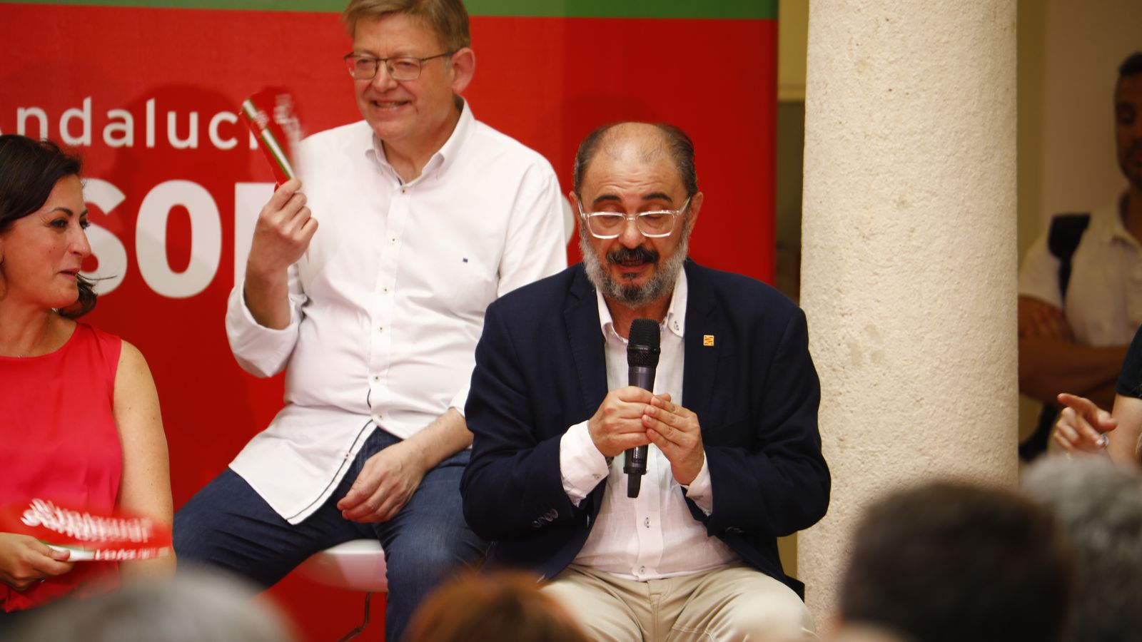Javier Lambán, durante su intervención.