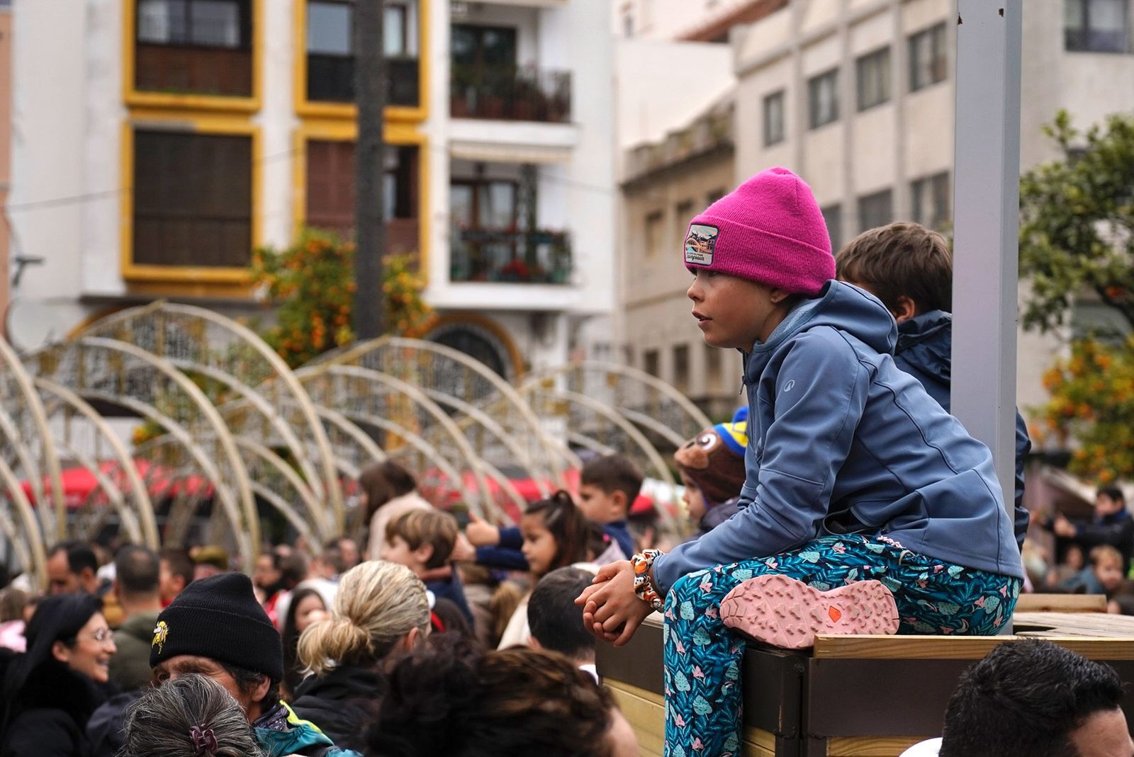 Fotos de las campanadas infantiles en la Plaza Alta de Algeciras