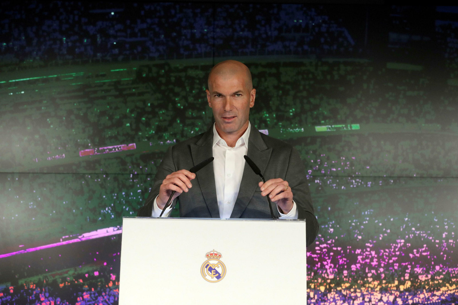 Las imágenes de la presentación de Zinedine Zidane